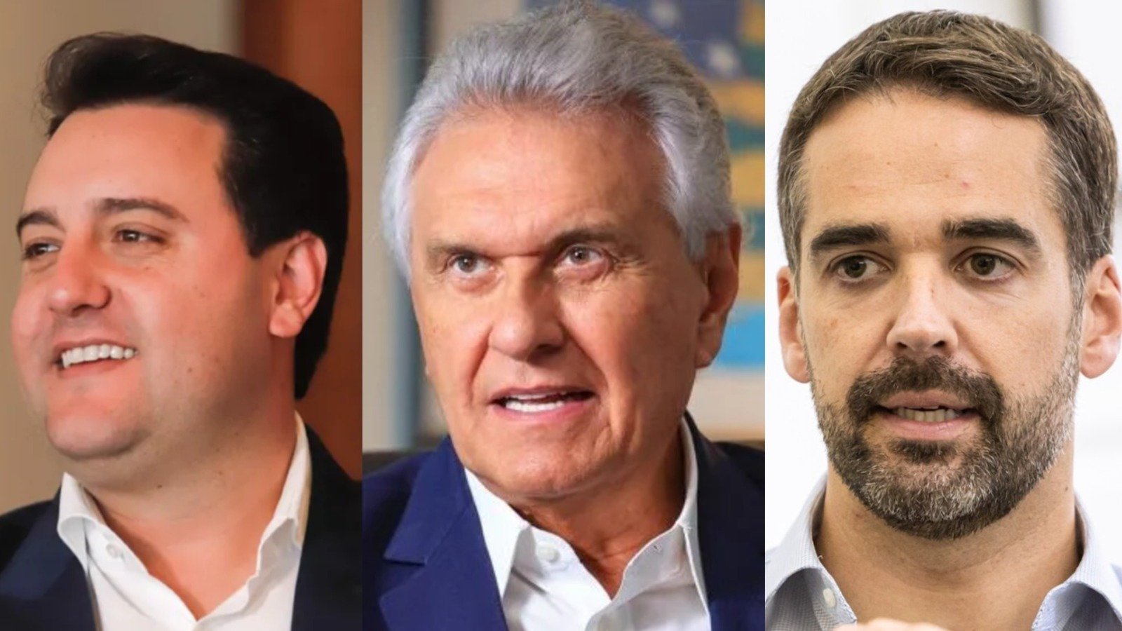 Ratinho Júnior, Ronaldo Caiado e Eduardo Leite, presidenciáveis do PSD