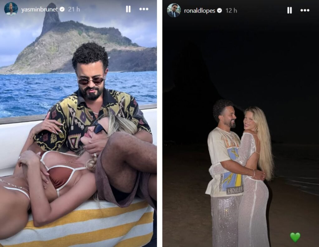 Stories do Instagram de Yasmin Brunet e Ronald Lopes
