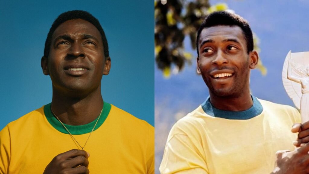 Lucas Agrícola interpreta Pelé, o Rei do Futebol