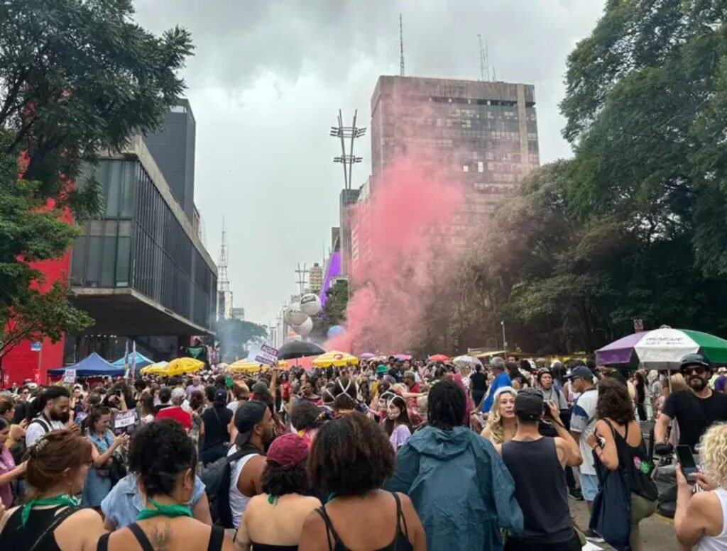 Ato pelo dia 8 de março em São Paulo (Foto: Elaine Patrícia Cruz/ABr)