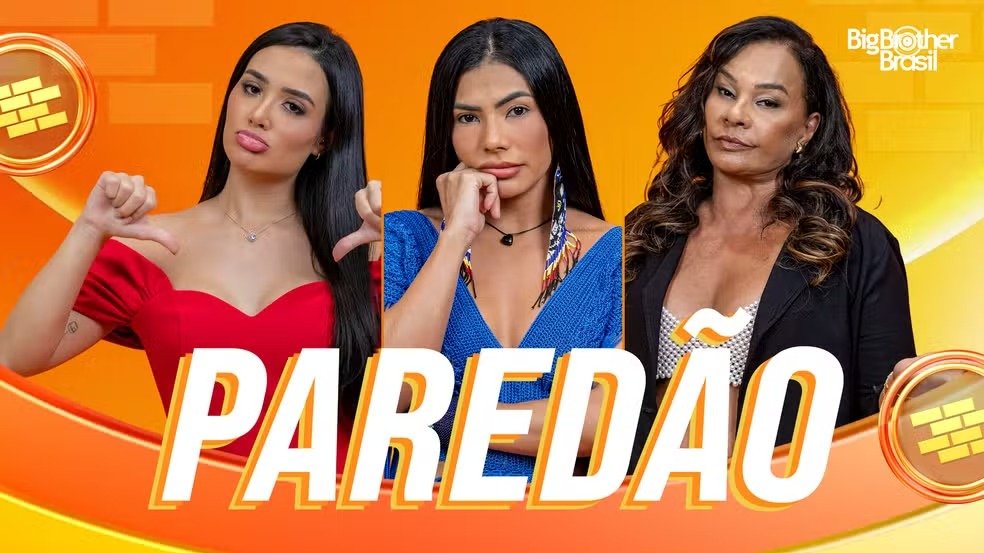 BBB26: Jordana, Marciele e Solange estão no paredão