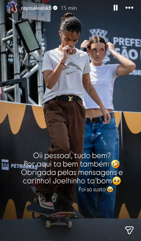 Story de Rayssa Leal