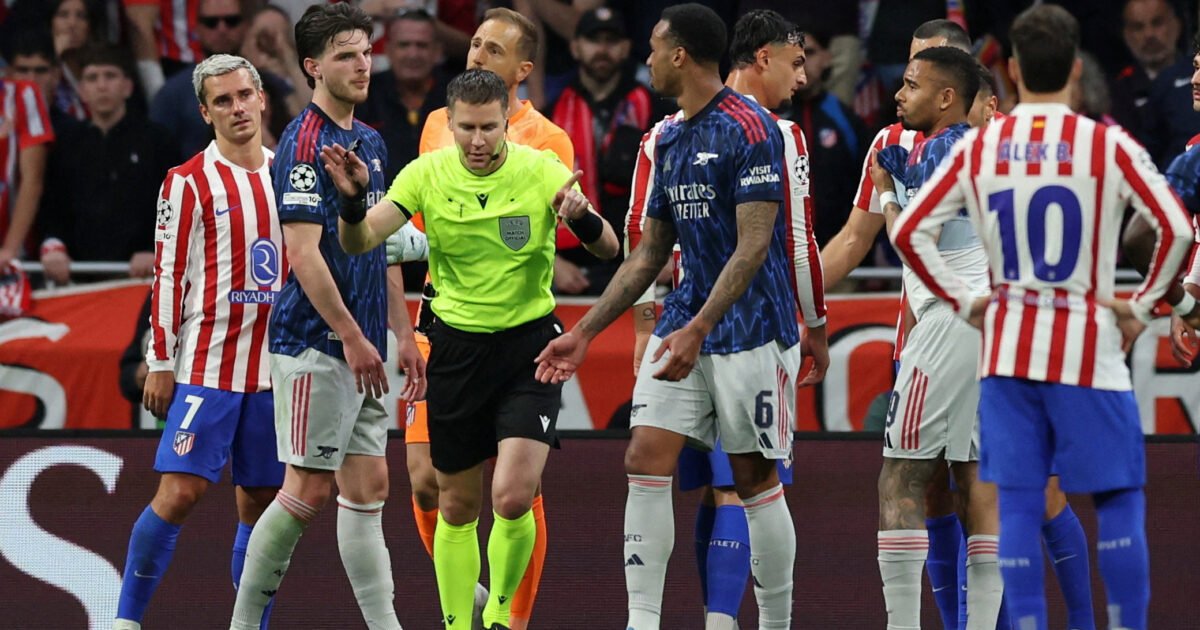 Arsenal e Atlético de Madrid empatam no primeiro duelo da semifinal na Champions