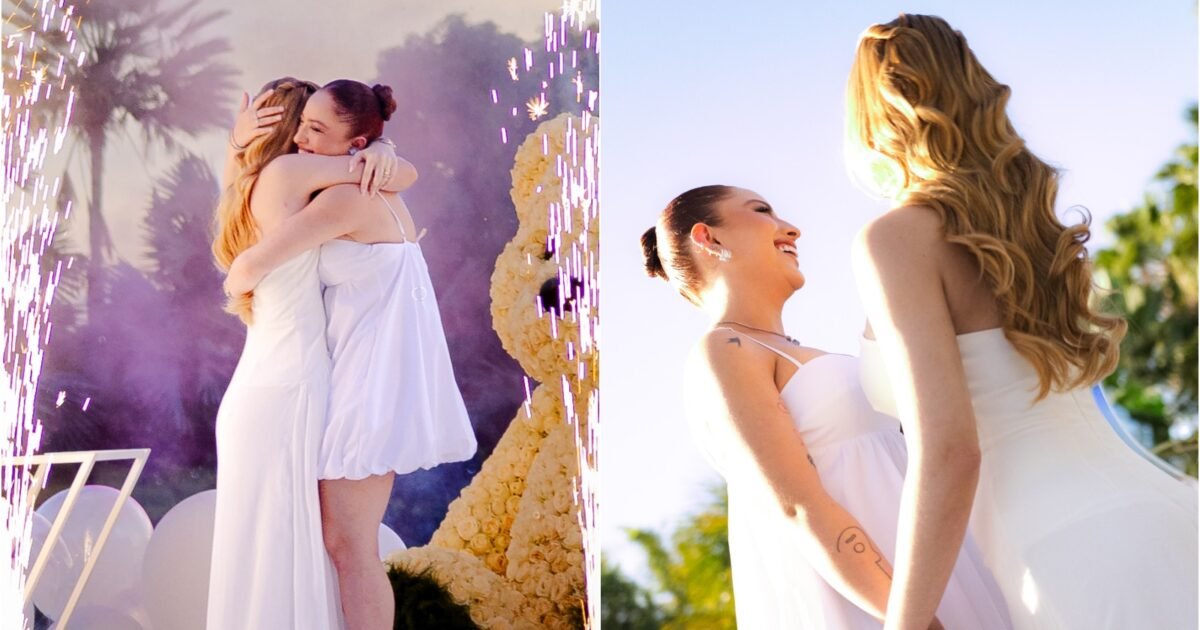 Mari Fernandez e Júlia Ribeiro fazem chá revelação do 1º filho: ‘