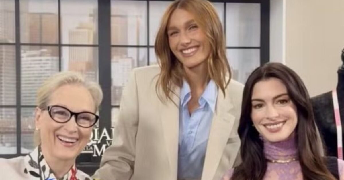 Sasha Meneghel entrevista Meryl Streep e Anne Hathaway em turnê de filme