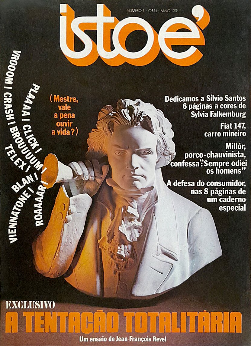 Primeira capa impressa da revista IstoÉ