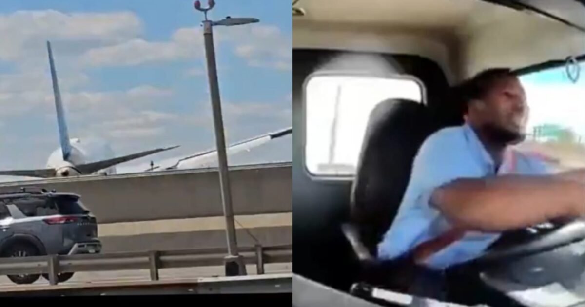 Avião colide com poste, que cai sobre caminhão nos EUA; veja vídeo