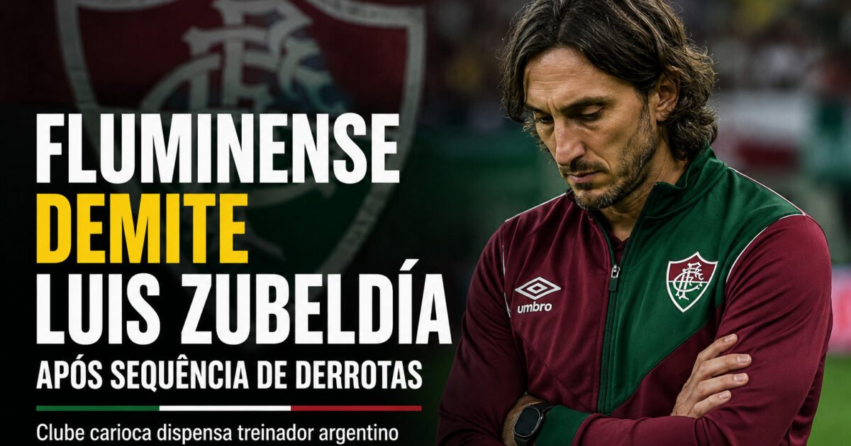 Fluminense demite Zubeldía após sequência de oito jogos sem vitória