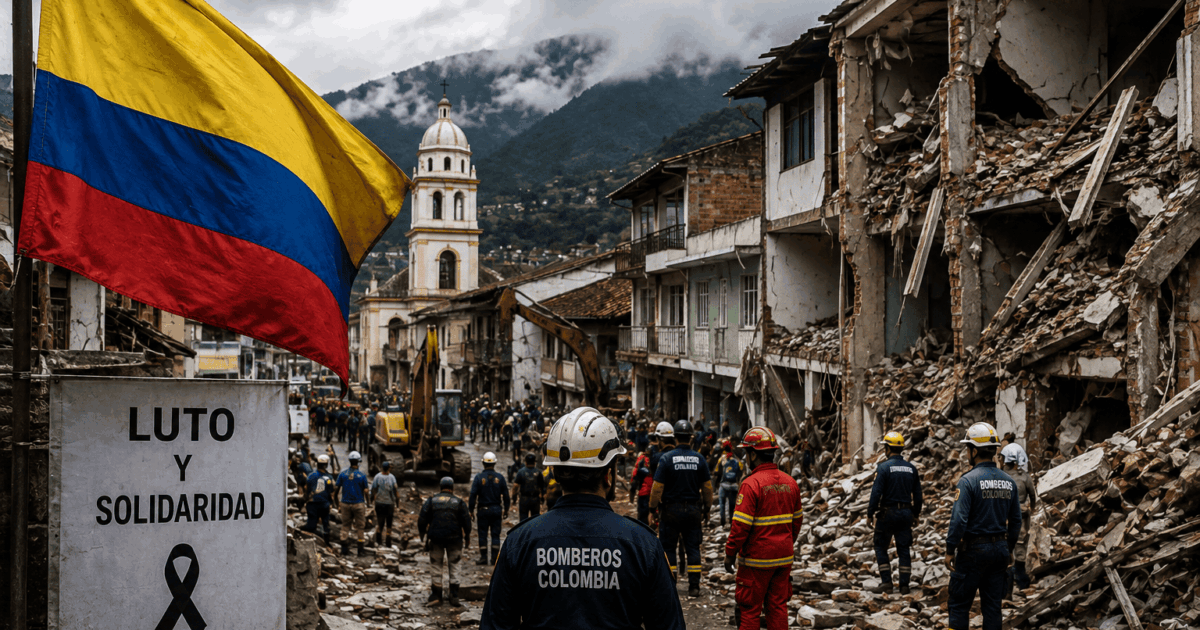 “Colômbia decreta luto e estado de desastre após terremoto”