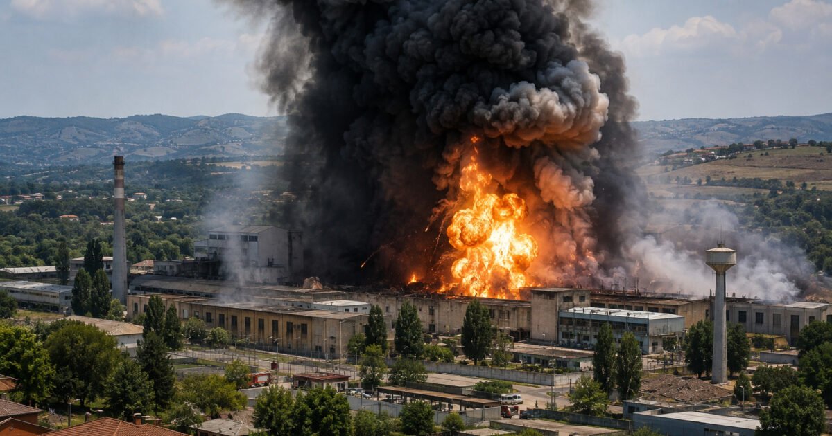 “Incêndio e explosão atingem fábrica de munições em Roma”