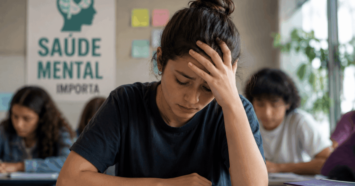 Saúde mental de estudantes: debate cresce em 80% das escolas, aponta pesquisa