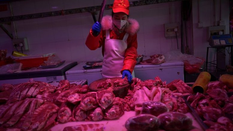 Importações de carne pela China em março superam marca de 1 mi t
