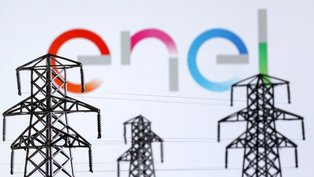 Ilustração com o logo da Enel