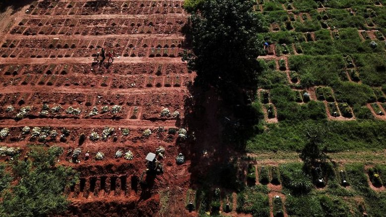 Brasil registra 1.480 novas mortes por Covid e total atinge 354.617