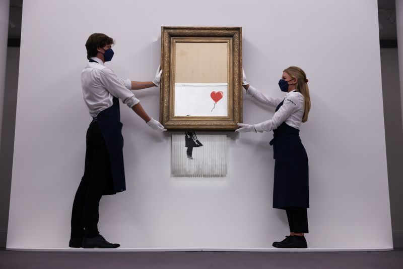 Quadro de Banksy triturado é vendido por US$25,4 milhões em leilão
