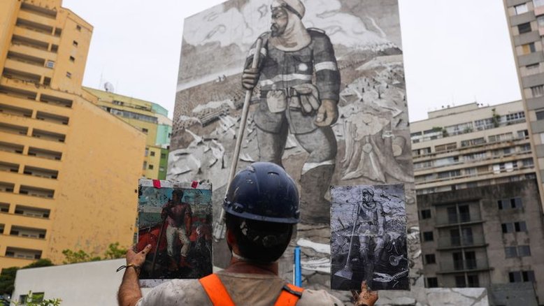 Arte de rua em São Paulo emerge das cinzas da Amazônia