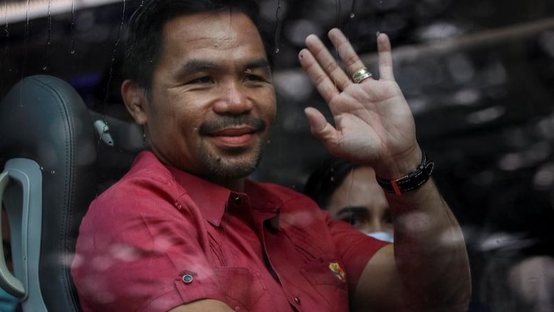 Pacquiao oficializa candidatura presidencial nas Filipinas