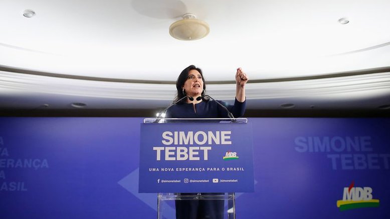 Simone Tebet diz que será "adulta na sala" em disputa ao Planalto
