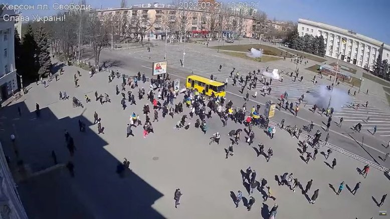 Ucrânia diz que tropas russas dispersaram violentamente manifestação contra a ocupação em Kherson