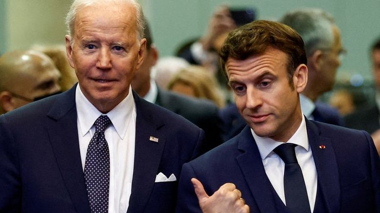Biden fica satisfeito com vitória de Macron nas eleições francesas