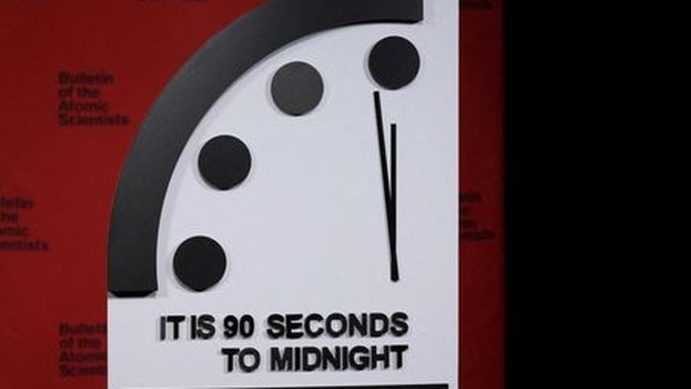"Relógio do Fim do Mundo" chega aos 90 segundos para a meia-noite com aumento de ameaça nuclear