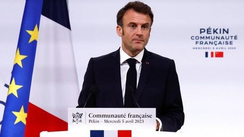 Macron diz que França é a favor de "status quo" em Taiwan, posição inalterada