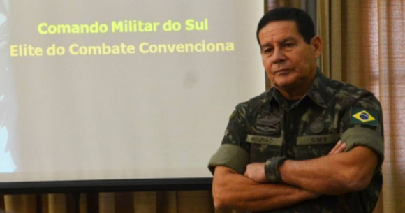 General Mourão será vice de Bolsonaro