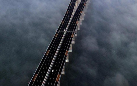 China inaugura a maior ponte sobre mar do mundo China inaugura a maior ponte sobre mar do mundo