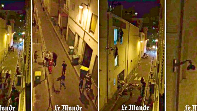 COVARDIA - Imagens do lado de fora da casa de shows Bataclan: disparos aleatórios durante show