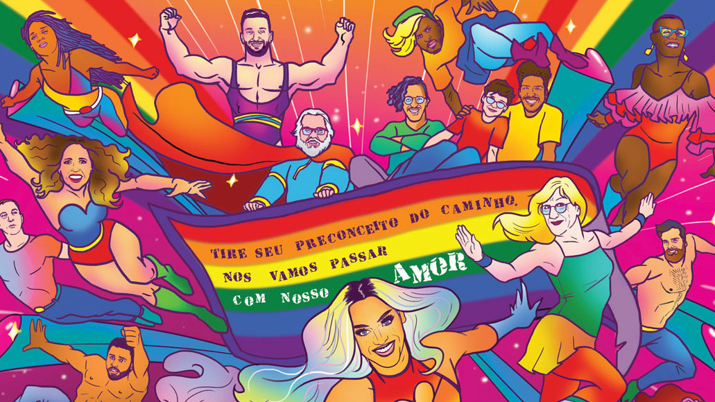 Revista traz capa com personalidades brasileiras LGBTs como super-heróis