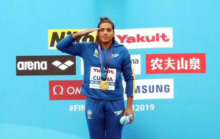 Ana Marcela Cunha conquista segundo ouro no Mundial de Esportes Aquáticos Ana Marcela Cunha conquista segundo ouro no Mundial de Esportes Aquáticos