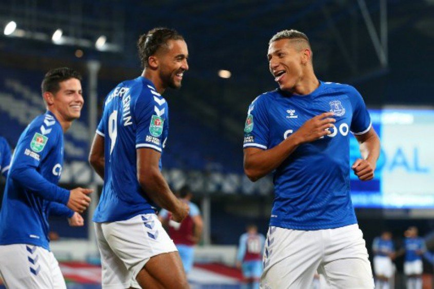 Com gol de Richarlison e três de Calvert-Lewin, Everton goleia o West Ham e vai às quartas na Copa da Liga Com gol de Richarlison e três de Calvert-Lewin, Everton goleia o West Ham e vai às quartas na Copa da Liga