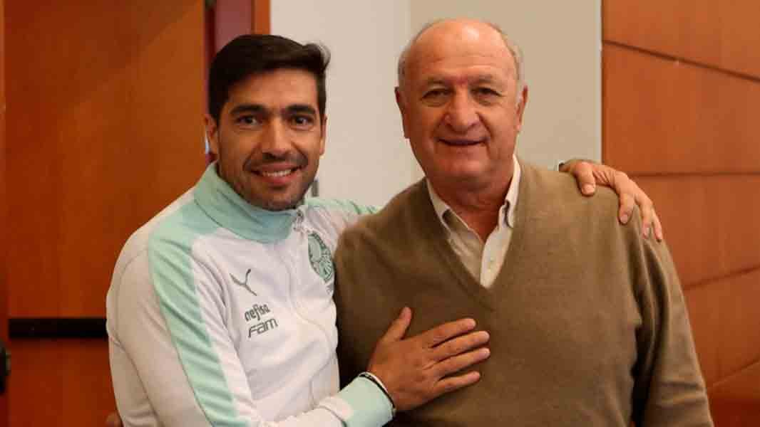 Palmeiras promove encontro entre Abel Ferreira e Felipão, campeões continentais pelo clube Palmeiras promove encontro entre Abel Ferreira e Felipão, campeões continentais pelo clube
