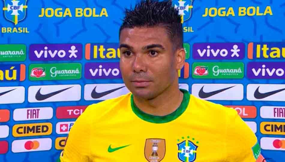 Casemiro volta a falar sobre a Copa América no Brasil: ‘Não estamos contentes com o torneio aqui’ Casemiro volta a falar sobre a Copa América no Brasil: ‘Não estamos contentes com o torneio aqui’