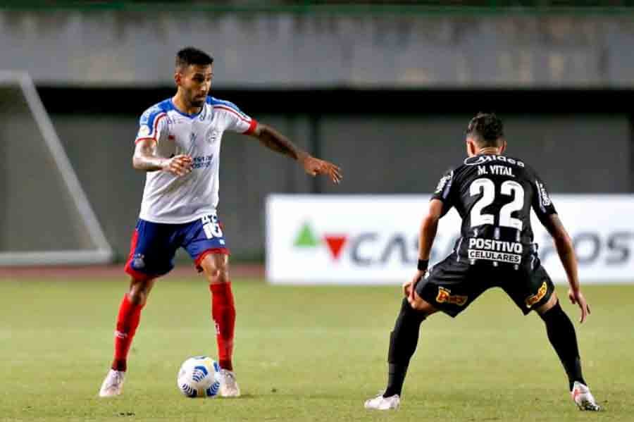 Com Nino Paraíba de volta, Renan Guedes fala sobre disputa pela titularidade no Bahia Com Nino Paraíba de volta, Renan Guedes fala sobre disputa pela titularidade no Bahia