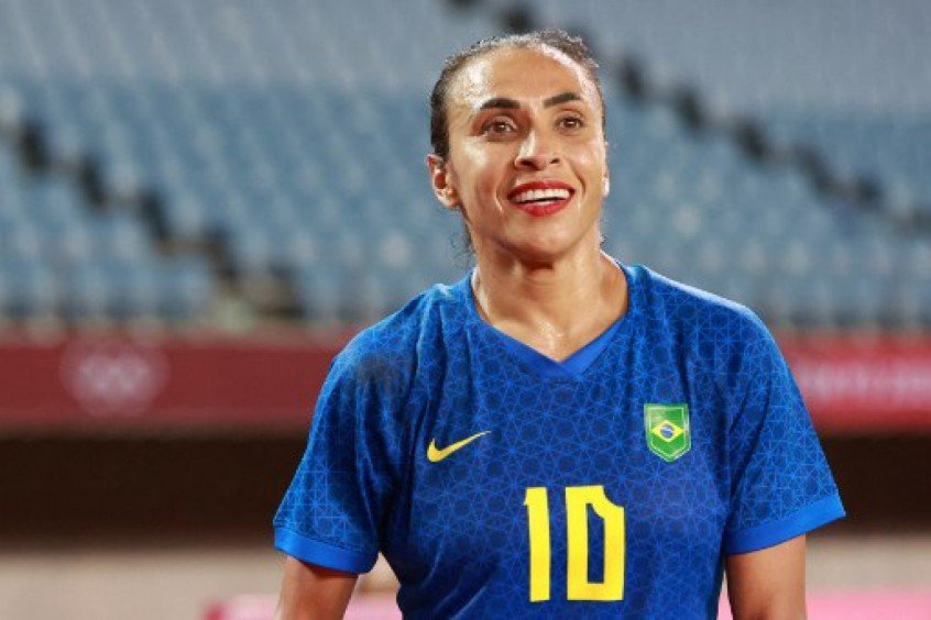 Marta pede atenção depois de gol no início e diz que as duas seleções poderiam vencer: ‘Jogo equilibrado’ Marta pede atenção depois de gol no início e diz que as duas seleções poderiam vencer: ‘Jogo equilibrado’