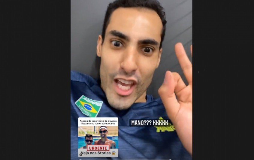 Douglas nega vazamento de vídeo íntimo e diz que vai ‘sumir’ da web Douglas nega vazamento de vídeo íntimo e diz que vai ‘sumir’ da web