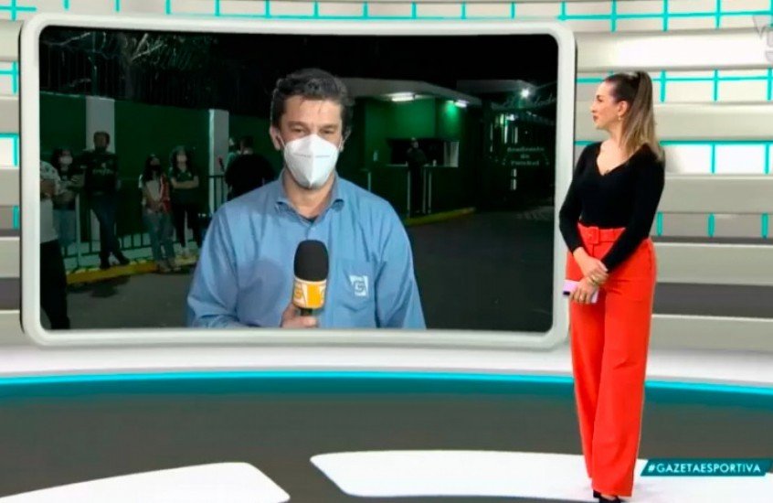 Torcedor do Palmeiras abaixa a calça e ‘mostra demais’ ao vivo na TV Torcedor do Palmeiras abaixa a calça e ‘mostra demais’ ao vivo na TV