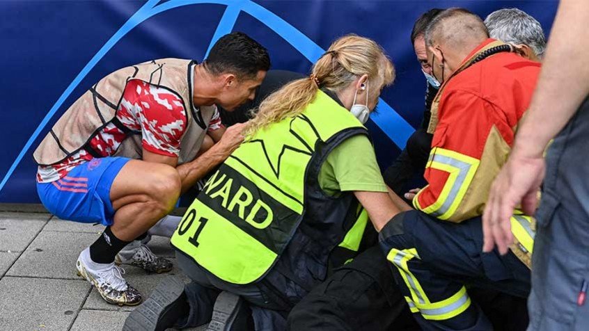 Brasileira nocauteada por bolada de Cristiano Ronaldo tretou com o português há 5 anos: ‘Até ontem, não gostava dele’ Brasileira nocauteada por bolada de Cristiano Ronaldo tretou com o português há 5 anos: ‘Até ontem, não gostava dele’