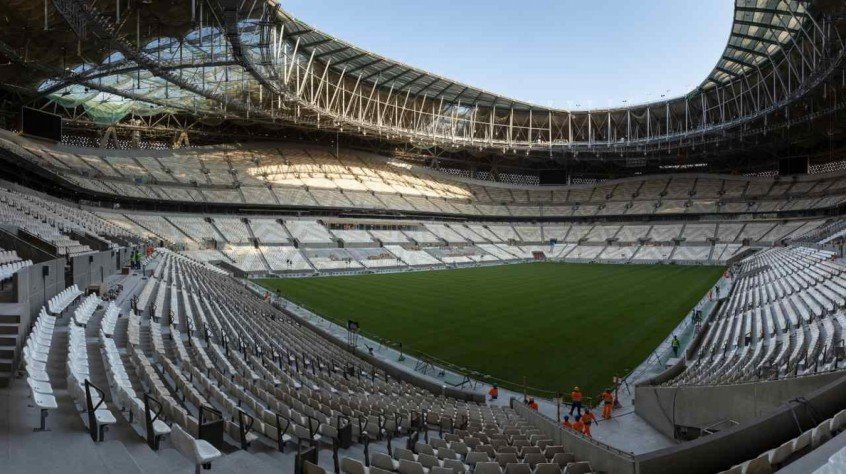 Estádio Lusail, sede da final da Copa do Mundo do Qatar, está a ponto de ser concluído Estádio Lusail, sede da final da Copa do Mundo do Qatar, está a ponto de ser concluído