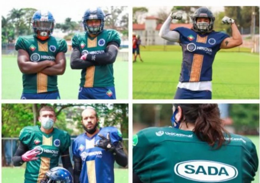 Time de Futebol Americano da Raposa, o Cruzeiro FA, apresenta uniformes de treino da temporada Time de Futebol Americano da Raposa, o Cruzeiro FA, apresenta uniformes de treino da temporada