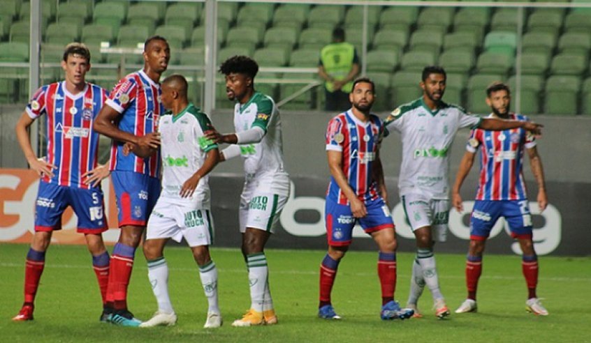 Pouco inspirados, América-MG e Bahia ficam empatados em BH Pouco inspirados, América-MG e Bahia ficam empatados em BH