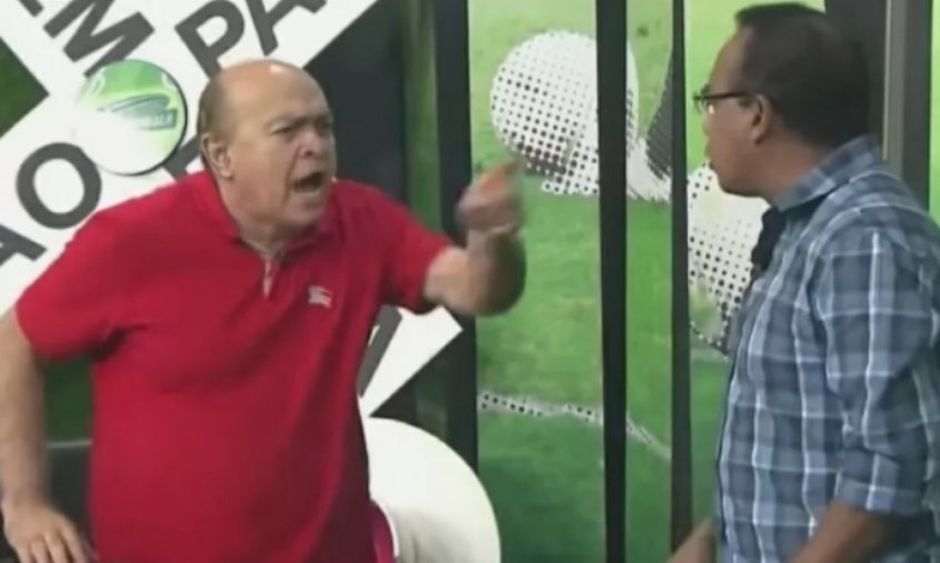 Dedo na cara e ‘cala boca’: comentaristas se desentendem e tretam ao vivo em programa Dedo na cara e ‘cala boca’: comentaristas se desentendem e tretam ao vivo em programa