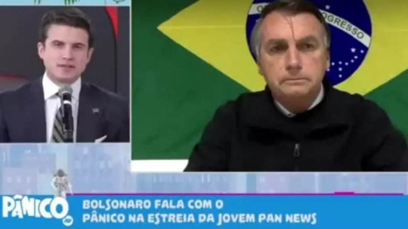Bolsonaro abandona entrevista após discutir com humorista na Jovem Pan;  veja vídeo - ISTOÉ Independente
