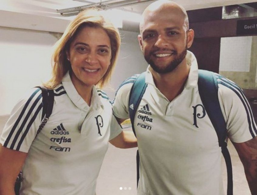 Internautas ‘invadem’ redes sociais de Leila Pereira após saída de Felipe Melo do Palmeiras: ‘Decepcionado’