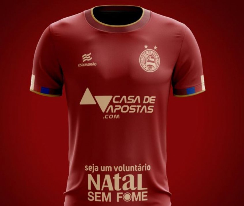 Em jogo decisivo, patrocinador estampa incentivo ao voluntariado na camisa do BahiaBahia estampa incentivo solidário em sua camisa Em jogo decisivo, patrocinador estampa incentivo ao voluntariado na camisa do BahiaBahia estampa incentivo solidário em sua camisa