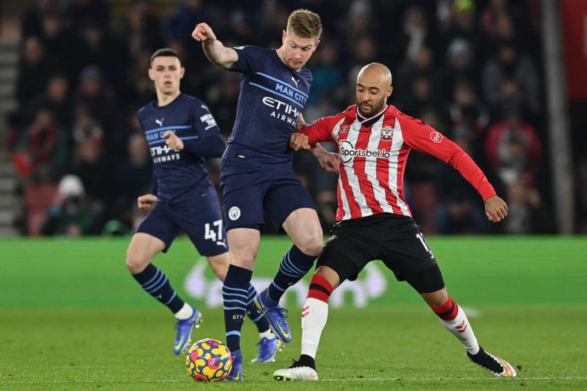 Inglês: Manchester City empata com o Southampton e tem sequência de 12 vitórias seguidas interrompida