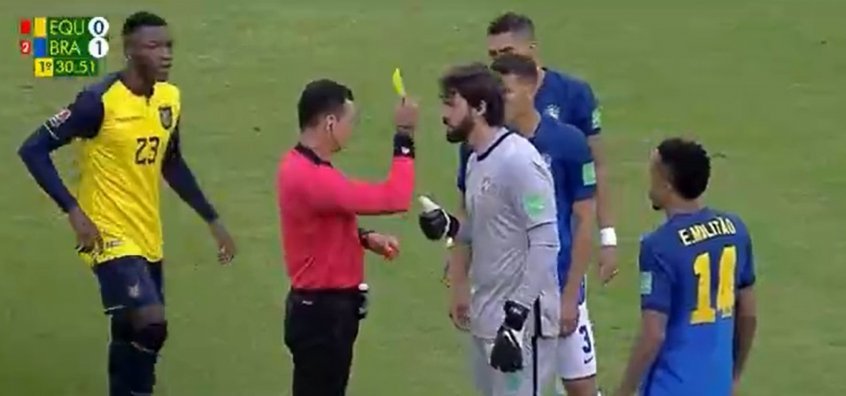 Galvão ‘pressiona’ árbitro e comemora reversão de expulsão de Alisson: ‘ia virar pipoqueiro’ Galvão ‘pressiona’ árbitro e comemora reversão de expulsão de Alisson: ‘ia virar pipoqueiro’