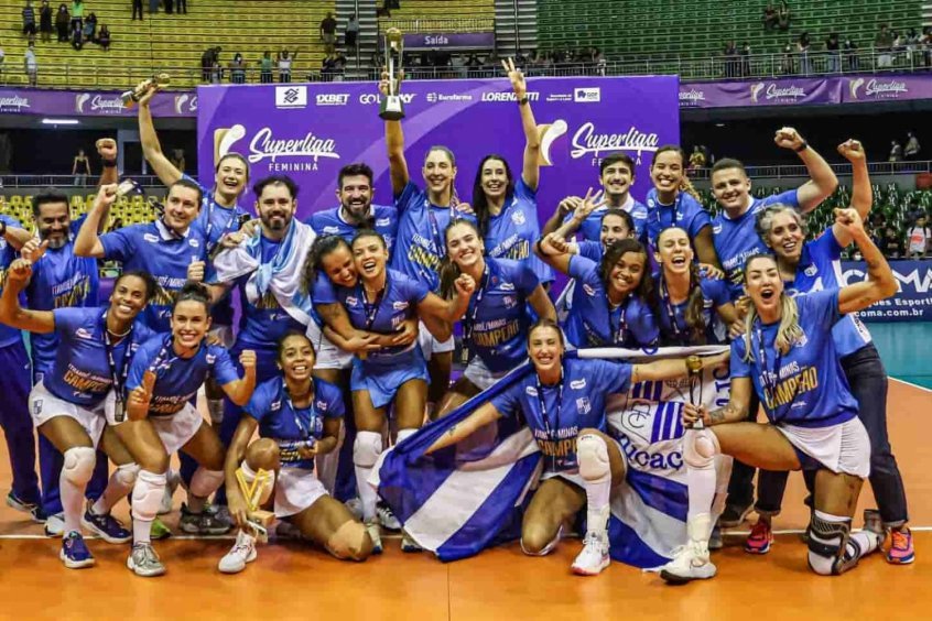 Minas vence o Praia Clube e &Atilde;&copy; campe&Atilde;&pound;o da Superliga 2021/22 - ISTO&Atilde;  Independente