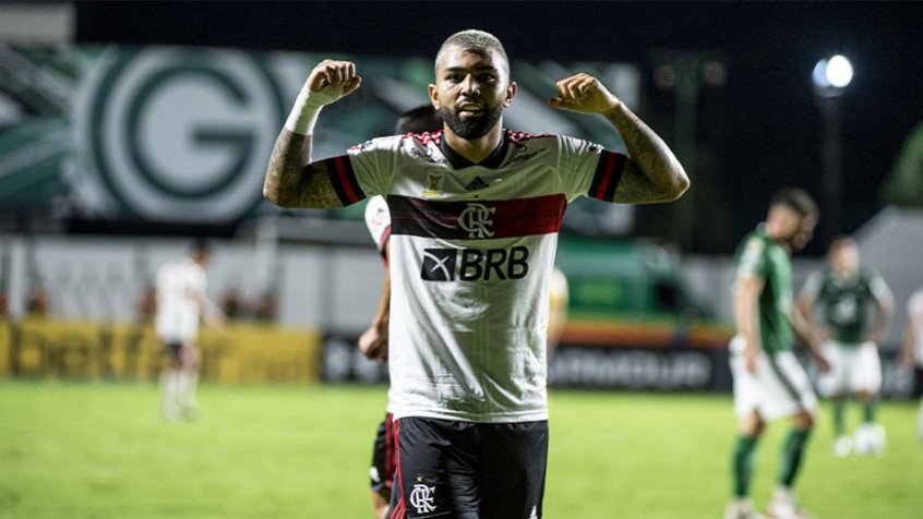 Em seu pior início de Brasileirão no Flamengo, Gabigol defende marca impressionante contra o Goiás